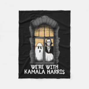Mit Kamala Harris Funny Halloween Wahlen Beängstig Fleecedecke