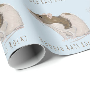 Mit Kapuze Ratten-Felsen-Goldhasen-mit Kapuze Geschenkpapier