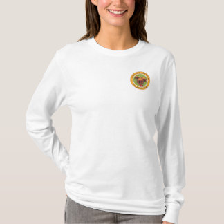 Mit Kapuze Spitze Dorf-Afrikas mit kleinem Logo T-Shirt