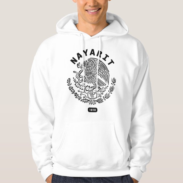 Mit Kapuze Sweatshirt NAYARITS MEXIKO (Vorderseite)