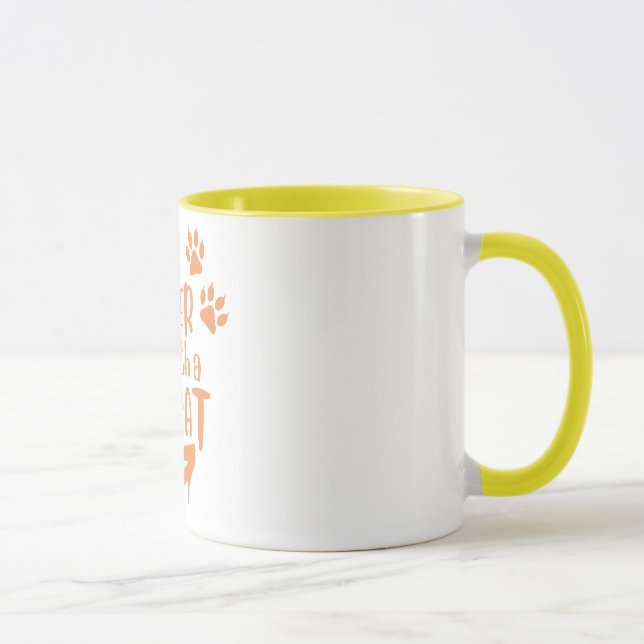 Mit Katze ist das Leben besser Tasse (Rechts)
