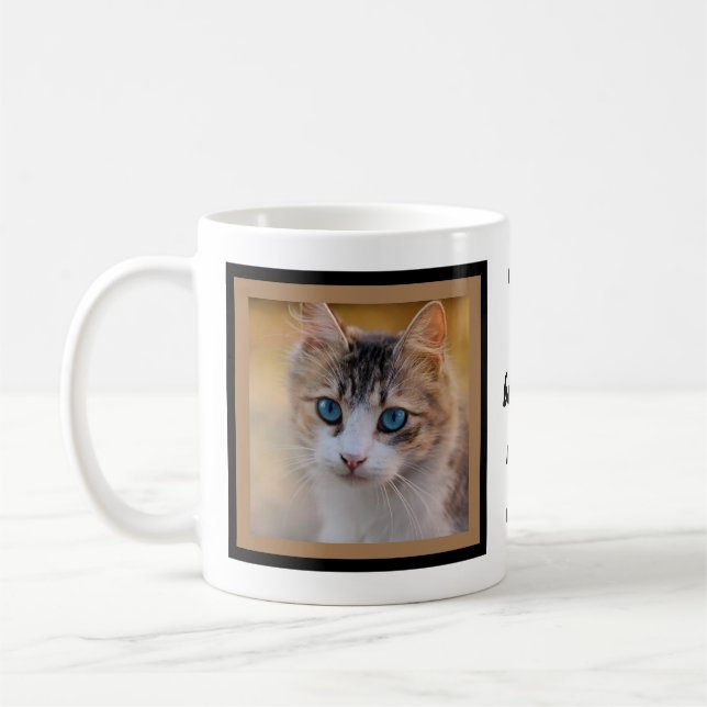 Mit Katzen ist das Leben besser |Benutzerdefiniert Kaffeetasse (Links)