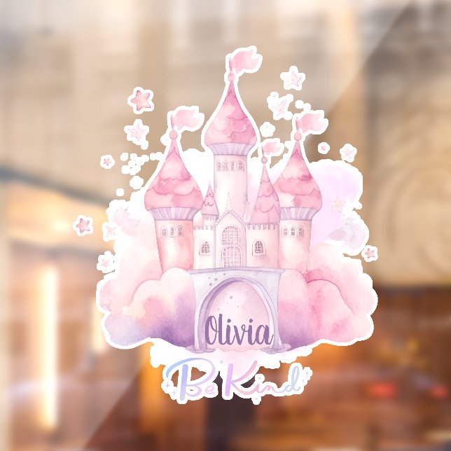 Mit Kind Palace anpassbar sein Fensteraufkleber (Blatt 2)