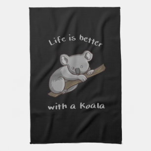 Mit Koala ist das Leben besser Geschirrtuch
