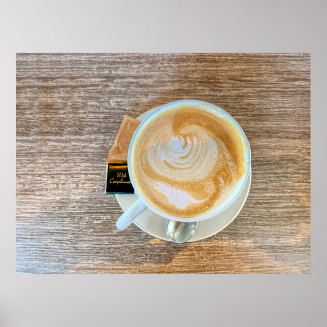 Mit Komplimenten, Cafe Poster (Vorne)