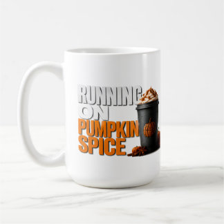 🎃 Mit Kürbisgewürz am Laufen Herbst Halloween Zit Kaffeetasse
