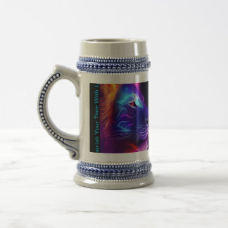 Mit Leo-Tasse die Zeit verbringen Bierglas