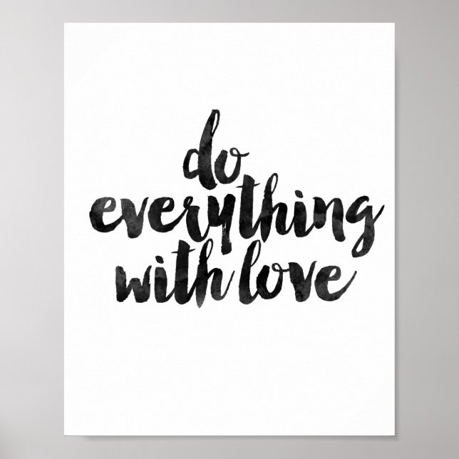 Mit Liebe alles machen Poster (Vorne)
