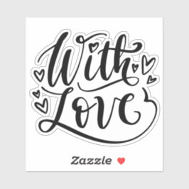 mit Liebe Aufkleber