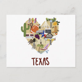 Mit Liebe aus dem Großen Staat von Texas Postcard Postkarte
