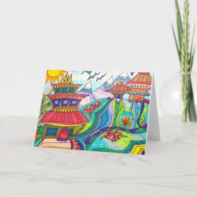 mit Liebe aus Nepal Karte (Vorderseite)