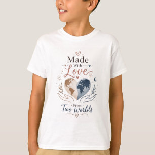 Mit Liebe aus zwei Welten Kids T-Shirt