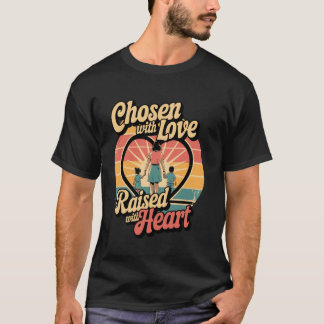 Mit Liebe ausgewählt Erhöhtes Herz Süß Muttertags- T-Shirt