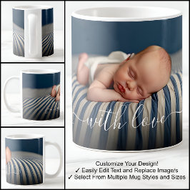 Mit Liebe Baby Schönes Foto Template Text Kaffeetasse