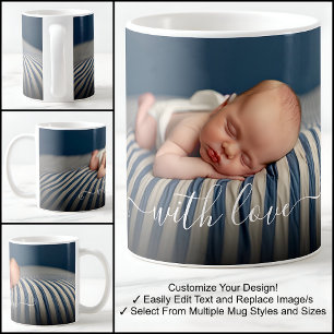 Mit Liebe Baby Schönes Foto Template Text Kaffeetasse