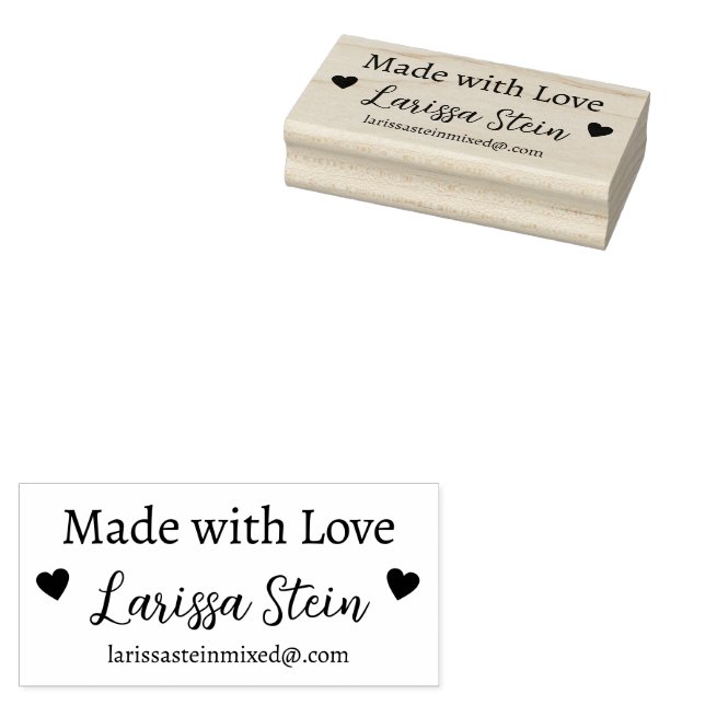 Mit Liebe benutzerdefinierter Signatur Gummistempel (Stempel)