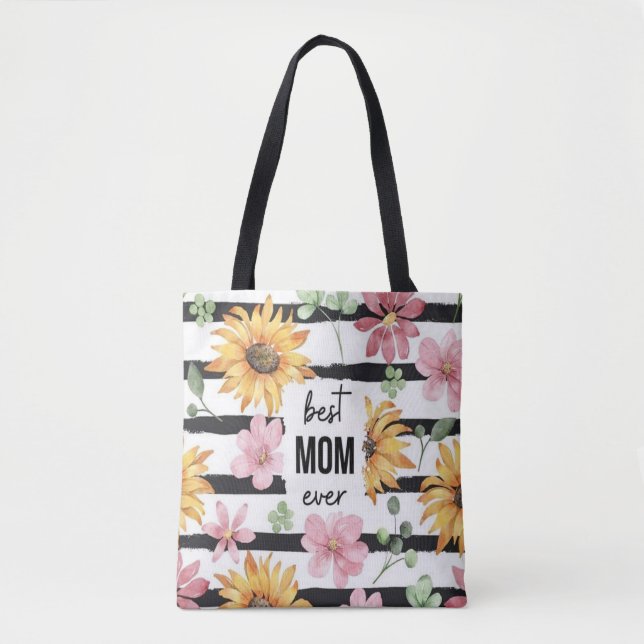 Mit Liebe blühend: Eine Tasche für die beste Mama  (Vorderseite)