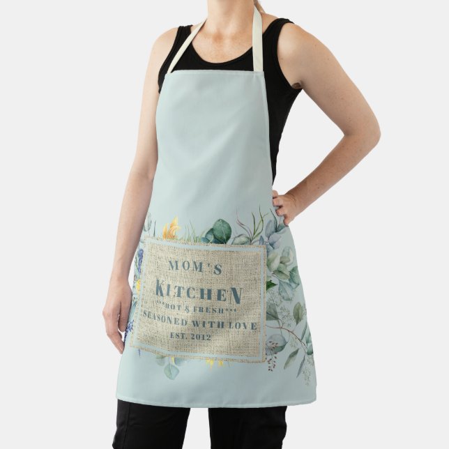 Mit Liebe Burlap Mama Kitchen besetzt Schürze (InSitu)