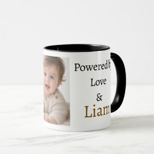 Mit Liebe & Eigenem Namen Personalisierte Fototass Tasse