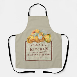 Mit Liebe Erntedank Pumpkin Custom besetzt Schürze