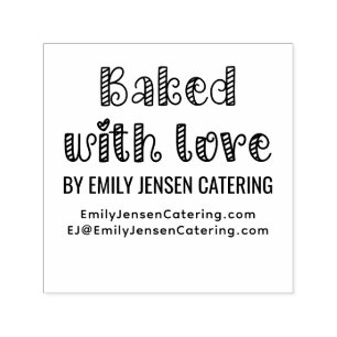 Mit Liebe gebacken #2 Firmenname Website-URL Permastempel