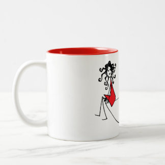 Mit Liebe Gefüllt: Rot - Loreen Love Mugs Zweifarbige Tasse