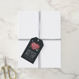 Mit Liebe gehäkelt Handmade Garn Herz Geschenkanhänger