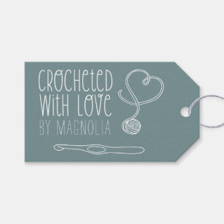 Mit Liebe gehäkelt Handmade Geschenkanhänger