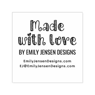 Mit Liebe gemacht #2 Firmenname Website-URL Permastempel