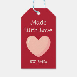 Mit Liebe Gemachtes Valentinstag-Geschenk-Anhänger Geschenkanhänger