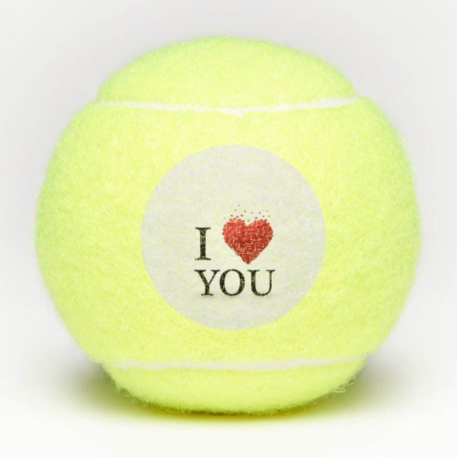 Mit Liebe geschaffen - Freude in dein Leben bringe Tennisbälle (Vorderseite)
