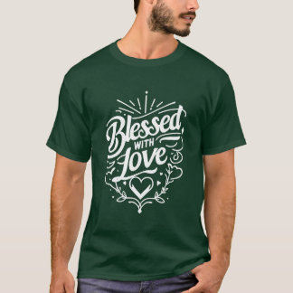 Mit Liebe gesegnet Retro T-Shirt