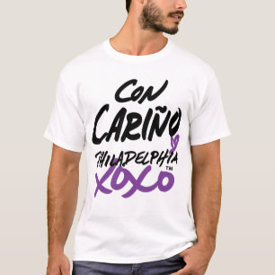 "Mit Liebe" im spanischen T - Shirt