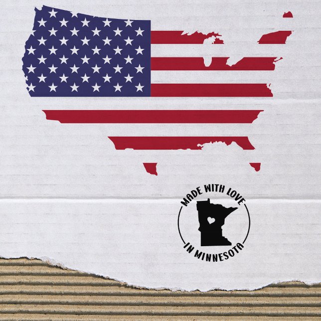 Mit Liebe in Minnesota, Gummistempel (Von Creator hochgeladen)