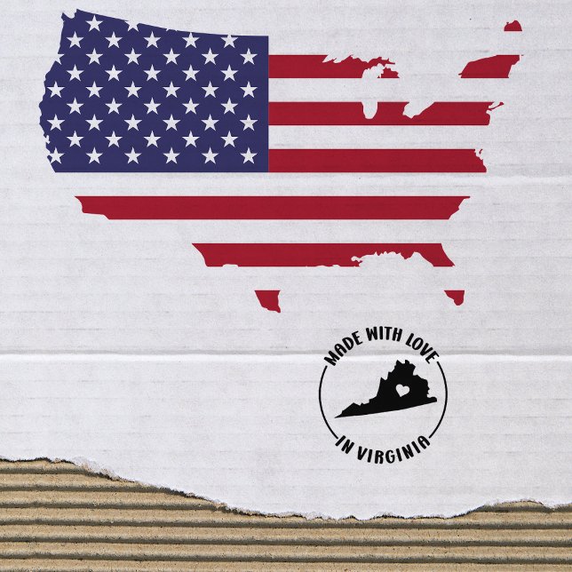 Mit Liebe in Virginia, Gummistempel (Von Creator hochgeladen)