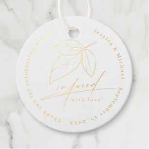 Mit Liebe-Kalligrafie-Hochzeitskunst infiziert Geschenkanhänger