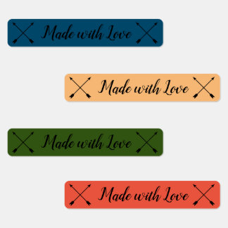 Mit Liebe-Kindern gefertigt, die Labels, Pfeile be Etiketten