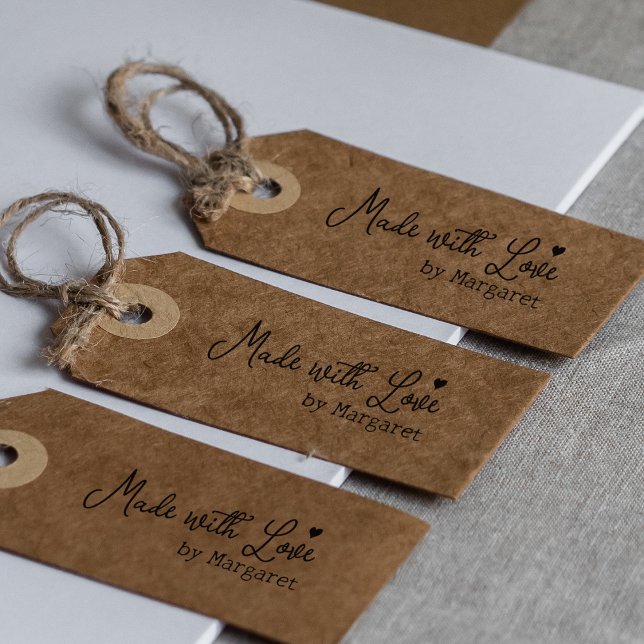 Mit Liebe, kundenspezifische Minimalistische Signa Gummistempel (Von Creator hochgeladen)