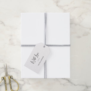 Mit Liebe Minimalistische Typografie Personalisi Geschenkanhänger