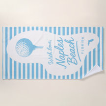 Mit Liebe Naples Beach Golf Tee Handtuch