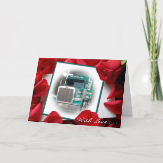 Mit Liebe...Päckchen LKW-Grußkarte Karte