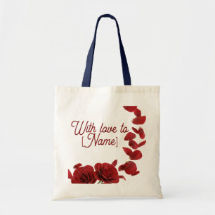 "Mit Liebe Personalisierte Rose Petal Tasche