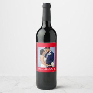 Mit Liebe Personalisiertes Foto Weinetikett