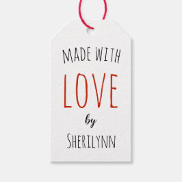 Mit Liebe Red Geschenkanhänger