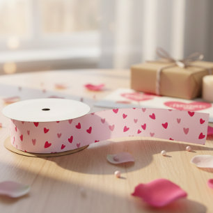 Mit Liebe Rosa Herz Romantische Geschenkverpackung Satinband