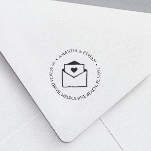 Mit Liebe   RÜCKSENDEADRESSE Permastempel