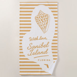 Mit Liebe Sanibel Island Junonia Strandtuch