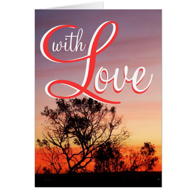 Mit Liebe Sunset Card (Vorne)