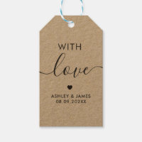 Mit Liebe Tags, Hochzeitsgeschenk-Tag, Kraft