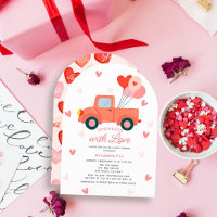 Mit Liebe überschüttet Rosa Lastwagen Mädchen Baby